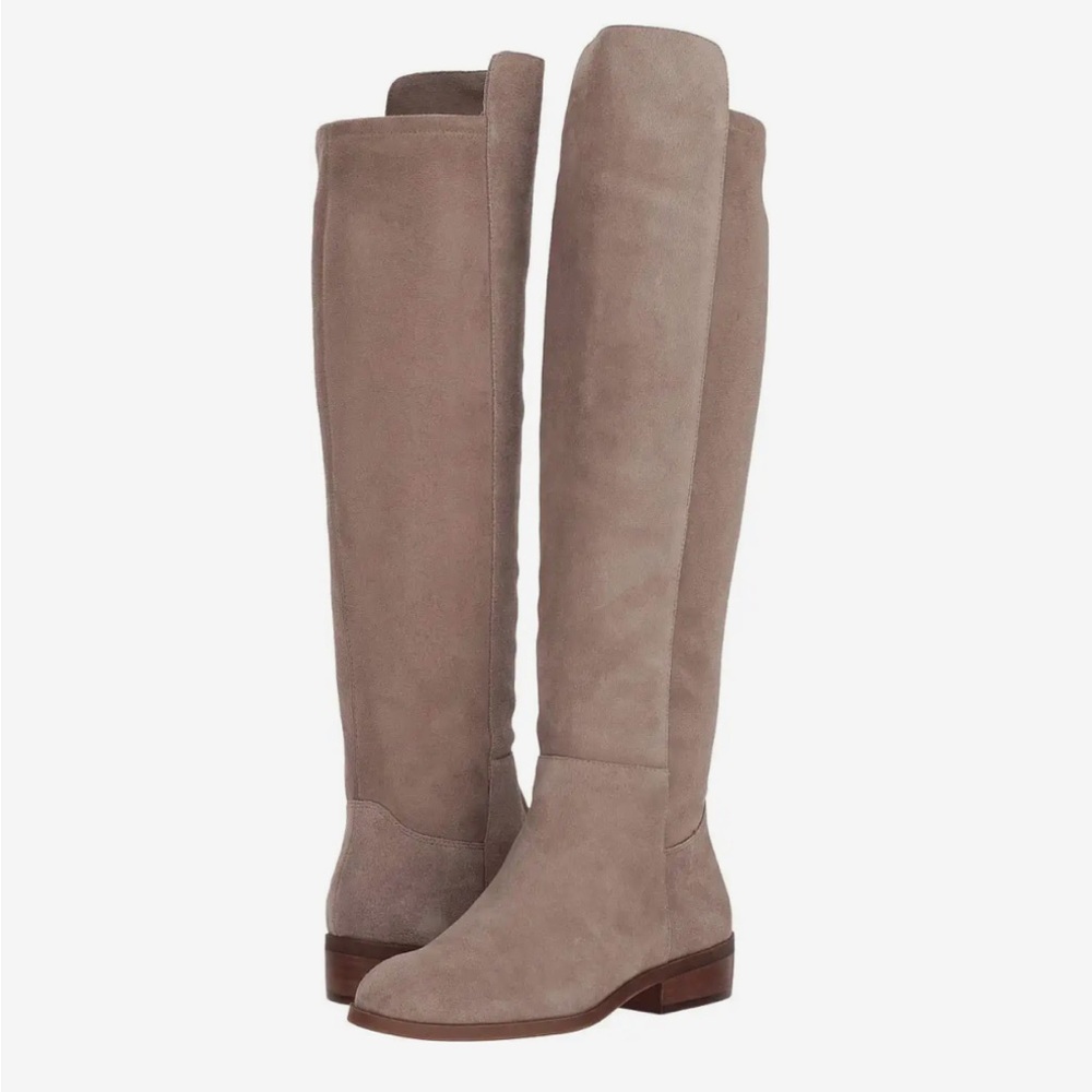 Sole Society Taupe Over the Knee Boots